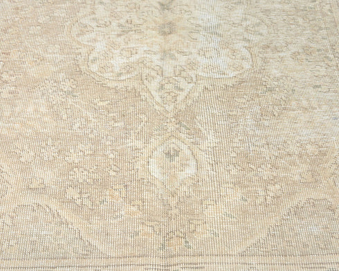 3x5 Vintage Brown Persian Style Hand Knotted Distressed Low Pile Wool Area Rug